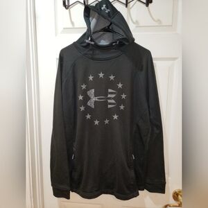 Under Armour Men's Black Hoodie with Star Logo